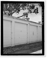 Historic Framed Print, Mobile Searchlight Storage Building, 691 Center Road, Sausalito vicinity, Marin County, CA - 8,  17-7/8" x 21-7/8"