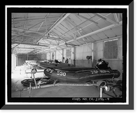 Historic Framed Print, Mobile Searchlight Storage Building, 691 Center Road, Sausalito vicinity, Marin County, CA - 9,  17-7/8" x 21-7/8"