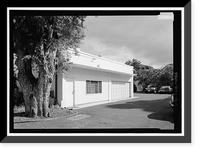 Historic Framed Print, Washington Place, Garage, 320 South Beretania Street, Honolulu, Honolulu County, HI,  17-7/8" x 21-7/8"