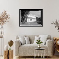 Historic Framed Print, Washington Place, Garage, 320 South Beretania Street, Honolulu, Honolulu County, HI,  17-7/8" x 21-7/8"