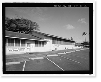 Historic Framed Print, U.S. Marine Corps Base Hawaii, Kaneohe Bay, Gunnery School, Bingham Way between Minteer Street & Lawrence Road, Kaneohe, Honolulu County, HI - 2,  17-7/8" x 21-7/8"