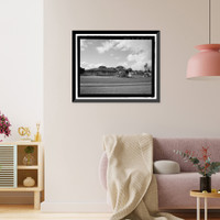 Historic Framed Print, U.S. Marine Corps Base Hawaii, Kaneohe Bay, Gunnery School, Bingham Way between Minteer Street & Lawrence Road, Kaneohe, Honolulu County, HI - 4,  17-7/8" x 21-7/8"