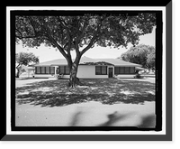 Historic Framed Print, U.S. Marine Corps Base Hawaii, Kaneohe Bay, C.P.O. Club & Married Enlisted Men's Quarters, O'Neal Street between Moffat & Lawrence Roads, Kaneohe, Honolulu County, HI - 9,  17-7/8" x 21-7/8"