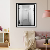 Historic Framed Print, U.S. Marine Corps Base Hawaii, Kaneohe Bay, C.P.O. Club & Married Enlisted Men's Quarters, O'Neal Street between Moffat & Lawrence Roads, Kaneohe, Honolulu County, HI - 14,  17-7/8" x 21-7/8"