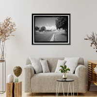 Historic Framed Print, U.S. Marine Corps Base Hawaii, Kaneohe Bay, Warehouse 250, Aviation Storehouse, C Street between Fifth & Sixth Streets, Kaneohe, Honolulu County, HI,  17-7/8" x 21-7/8"