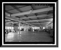 Historic Framed Print, U.S. Marine Corps Base Hawaii, Kaneohe Bay, Warehouse 250, Aviation Storehouse, C Street between Fifth & Sixth Streets, Kaneohe, Honolulu County, HI - 7,  17-7/8" x 21-7/8"