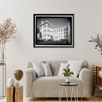 Historic Framed Print, U.S. Naval Base, Pearl Harbor, Enlisted Men's Barracks & Mess Hall, Marine Barracks, Neville Way, Pearl Harbor, Honolulu County, HI - 8,  17-7/8" x 21-7/8"