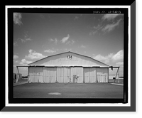 Historic Framed Print, U.S. Naval Base, Pearl Harbor, United States All-Steel Hangar, Wasp Boulevard between Kingfisher Street and Range, Pearl Harbor, Honolulu County, HI - 3,  17-7/8" x 21-7/8"