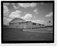 Historic Framed Print, U.S. Naval Base, Pearl Harbor, United States All-Steel Hangar, Wasp Boulevard between Kingfisher Street and Range, Pearl Harbor, Honolulu County, HI - 4,  17-7/8" x 21-7/8"