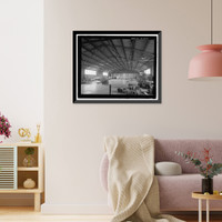 Historic Framed Print, U.S. Naval Base, Pearl Harbor, United States All-Steel Hangar, Wasp Boulevard between Kingfisher Street and Range, Pearl Harbor, Honolulu County, HI - 5,  17-7/8" x 21-7/8"