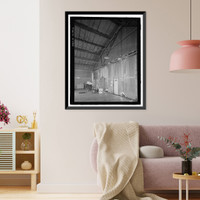 Historic Framed Print, U.S. Naval Base, Pearl Harbor, United States All-Steel Hangar, Wasp Boulevard between Kingfisher Street and Range, Pearl Harbor, Honolulu County, HI - 6,  17-7/8" x 21-7/8"