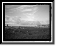 Historic Framed Print, U.S. Naval Base, Pearl Harbor, Landplane Hangar Type, Wasp Boulevard and Gambier Bay Street, Pearl Harbor, Honolulu County, HI,  17-7/8" x 21-7/8"