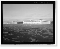 Historic Framed Print, U.S. Naval Base, Pearl Harbor, Landplane Hangar Type, Wasp Boulevard and Gambier Bay Street, Pearl Harbor, Honolulu County, HI - 2,  17-7/8" x 21-7/8"