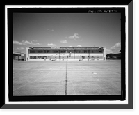 Historic Framed Print, U.S. Naval Base, Pearl Harbor, Landplane Hangar Type, Wasp Boulevard and Gambier Bay Street, Pearl Harbor, Honolulu County, HI - 3,  17-7/8" x 21-7/8"