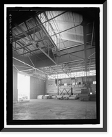 Historic Framed Print, U.S. Naval Base, Pearl Harbor, Landplane Hangar Type, Wasp Boulevard and Gambier Bay Street, Pearl Harbor, Honolulu County, HI - 9,  17-7/8" x 21-7/8"