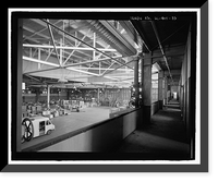 Historic Framed Print, U.S. Naval Base, Pearl Harbor, Landplane Hangar Type, Wasp Boulevard and Gambier Bay Street, Pearl Harbor, Honolulu County, HI - 10,  17-7/8" x 21-7/8"