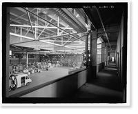 Historic Framed Print, U.S. Naval Base, Pearl Harbor, Landplane Hangar Type, Wasp Boulevard and Gambier Bay Street, Pearl Harbor, Honolulu County, HI - 10,  17-7/8" x 21-7/8"