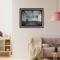 Historic Framed Print, U.S. Naval Base, Pearl Harbor, Landplane Hangar Type, Wasp Boulevard and Gambier Bay Street, Pearl Harbor, Honolulu County, HI - 11,  17-7/8" x 21-7/8"