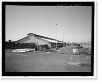 Historic Framed Print, U.S. Naval Base, Pearl Harbor, Temporary Dry Provisions Storehouses, Merry Point Wharf near North Street, Pearl Harbor, Honolulu County, HI,  17-7/8" x 21-7/8"