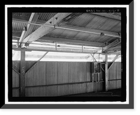 Historic Framed Print, U.S. Naval Base, Pearl Harbor, Naval Air Base Temporary Storehouse, Avoget Street and Ranger Loop, Pearl Harbor, Honolulu County, HI - 11,  17-7/8" x 21-7/8"