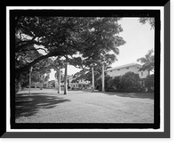 Historic Framed Print, U.S. Naval Base, Pearl Harbor, Marine Corps Officers' Quarters, Russell Avenue, between Central Avenue and Salvor, Pearl Harbor, Honolulu County, HI,  17-7/8" x 21-7/8"