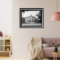 Historic Framed Print, U.S. Naval Base, Pearl Harbor, Marine Corps Officers' Quarters, Russell Avenue, between Central Avenue and Salvor, Pearl Harbor, Honolulu County, HI - 6,  17-7/8" x 21-7/8"