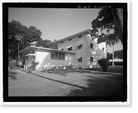 Historic Framed Print, U.S. Naval Base, Pearl Harbor, Marine Corps Officers' Quarters, Russell Avenue, between Central Avenue and Salvor, Pearl Harbor, Honolulu County, HI - 9,  17-7/8" x 21-7/8"