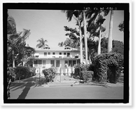 Historic Framed Print, U.S. Naval Base, Pearl Harbor, Marine Corps Officers' Duplex Quarters, Salvor Street & Russell Avenue, Pearl Harbor, Honolulu County, HI - 3,  17-7/8" x 21-7/8"