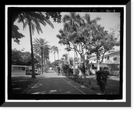 Historic Framed Print, U.S. Naval Base, Pearl Harbor, Marine Corps Officers' Duplex Quarters, Salvor Street & Russell Avenue, Pearl Harbor, Honolulu County, HI - 4,  17-7/8" x 21-7/8"