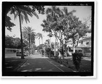 Historic Framed Print, U.S. Naval Base, Pearl Harbor, Marine Corps Officers' Duplex Quarters, Salvor Street & Russell Avenue, Pearl Harbor, Honolulu County, HI - 4,  17-7/8" x 21-7/8"