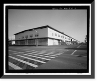Historic Framed Print, U.S. Naval Base, Pearl Harbor, Two-Story Storehouses with Ramps, Port Royal Street between Central and South Avenue, Pearl Harbor, Honolulu County, HI,  17-7/8" x 21-7/8"