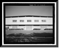 Historic Framed Print, U.S. Naval Base, Pearl Harbor, Two-Story Storehouses with Ramps, Port Royal Street between Central and South Avenue, Pearl Harbor, Honolulu County, HI - 4,  17-7/8" x 21-7/8"