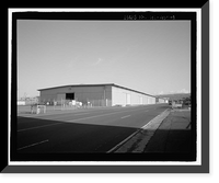 Historic Framed Print, U.S. Naval Base, Pearl Harbor, Temporary Storehouses - 1943 Type, Between Neches and Neosho Avenues, at Utah Street, Pearl Harbor, Honolulu County, HI,  17-7/8" x 21-7/8"