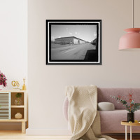 Historic Framed Print, U.S. Naval Base, Pearl Harbor, Temporary Storehouses - 1943 Type, Between Neches and Neosho Avenues, at Utah Street, Pearl Harbor, Honolulu County, HI - 2,  17-7/8" x 21-7/8"