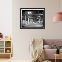 Historic Framed Print, U.S. Naval Base, Pearl Harbor, Temporary Storehouses - 1943 Type, Between Neches and Neosho Avenues, at Utah Street, Pearl Harbor, Honolulu County, HI - 7,  17-7/8" x 21-7/8"