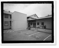 Historic Framed Print, U.S. Naval Base, Pearl Harbor, Accounting Building, Kuahua and Hurt Avenues, Pearl Harbor, Honolulu County, HI - 3,  17-7/8" x 21-7/8"