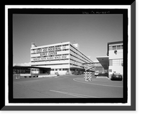 Historic Framed Print, U.S. Naval Base, Pearl Harbor, Six-Story General Storehouse, Gaffney Street at Quincy Avenue, Pearl Harbor, Honolulu County, HI,  17-7/8" x 21-7/8"