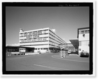 Historic Framed Print, U.S. Naval Base, Pearl Harbor, Six-Story General Storehouse, Gaffney Street at Quincy Avenue, Pearl Harbor, Honolulu County, HI,  17-7/8" x 21-7/8"