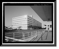 Historic Framed Print, U.S. Naval Base, Pearl Harbor, Six-Story General Storehouse, Gaffney Street at Quincy Avenue, Pearl Harbor, Honolulu County, HI - 4,  17-7/8" x 21-7/8"