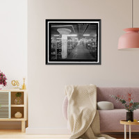 Historic Framed Print, U.S. Naval Base, Pearl Harbor, Six-Story General Storehouse, Gaffney Street at Quincy Avenue, Pearl Harbor, Honolulu County, HI - 5,  17-7/8" x 21-7/8"