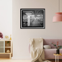 Historic Framed Print, U.S. Naval Base, Pearl Harbor, Dry Provisions Storehouse, Quincy Avenue at North Road, Pearl Harbor, Honolulu County, HI,  17-7/8" x 21-7/8"