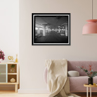 Historic Framed Print, U.S. Naval Base, Pearl Harbor, Dry Provisions Storehouse, Quincy Avenue at North Road, Pearl Harbor, Honolulu County, HI - 5,  17-7/8" x 21-7/8"