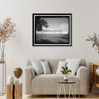 Historic Framed Print, U.S. Naval Base, Pearl Harbor, Temporary Storehouses - 1944 Type, North Road at Neches Avenue, Pearl Harbor, Honolulu County, HI - 4,  17-7/8" x 21-7/8"