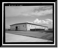 Historic Framed Print, U.S. Naval Base, Pearl Harbor, Temporary Storehouses - 1944 Type, North Road at Neches Avenue, Pearl Harbor, Honolulu County, HI - 6,  17-7/8" x 21-7/8"