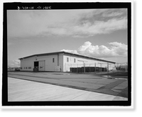 Historic Framed Print, U.S. Naval Base, Pearl Harbor, Temporary Storehouses - 1944 Type, North Road at Neches Avenue, Pearl Harbor, Honolulu County, HI - 6,  17-7/8" x 21-7/8"