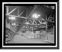 Historic Framed Print, U.S. Naval Base, Pearl Harbor, Temporary Storehouses - 1944 Type, North Road at Neches Avenue, Pearl Harbor, Honolulu County, HI - 8,  17-7/8" x 21-7/8"