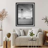 Historic Framed Print, U.S. Naval Base, Pearl Harbor, Naval Radio Station, Operations Building, Wahiawa, Honolulu County, HI - 4,  17-7/8" x 21-7/8"