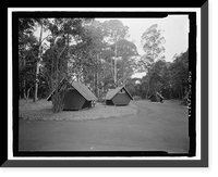 Historic Framed Print, Namakani Paio Campground, Highway 11, Volcano vicinity, Hawaii County, HI - 2,  17-7/8" x 21-7/8"