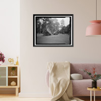 Historic Framed Print, Namakani Paio Campground, Highway 11, Volcano vicinity, Hawaii County, HI - 2,  17-7/8" x 21-7/8"