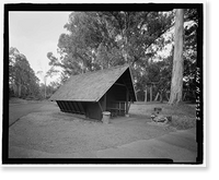 Historic Framed Print, Namakani Paio Campground, Highway 11, Volcano vicinity, Hawaii County, HI - 3,  17-7/8" x 21-7/8"